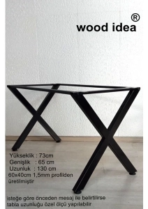 Yemek Masası Metal Ayak Salon Cafe Ofis Mutfak Metal Masa Ayağı